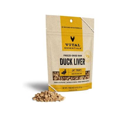 Vital Essential's Grain-Free Duck Liver Freeze-Dried Cat Treats - .9 Oz  