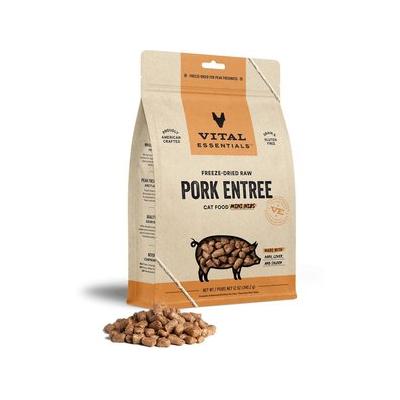 Vital Essential's Grain-Free Pork Entrée Mini Nibs Freeze-Dried Cat Food - 12 Oz  