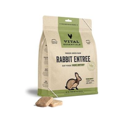 Vital Essential's Grain-Free Rabbit Entrée Mini Patties Freeze-Dried Cat Food - 8 Oz  