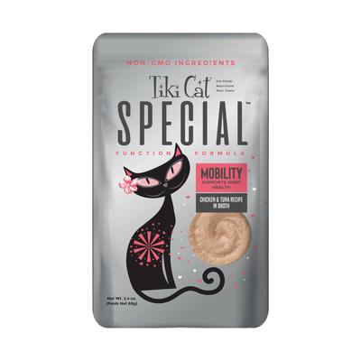Tiki Cat Special Mobility Chicken and Tuna in Broth Wet Cat Food Pouch - 2.4 Oz - Case of 12 Default Title