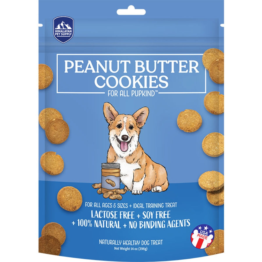 Himalayan Dog Chew Cookies Peanut Butter Bits Baked Crunchy Dog Treats - 14 Oz