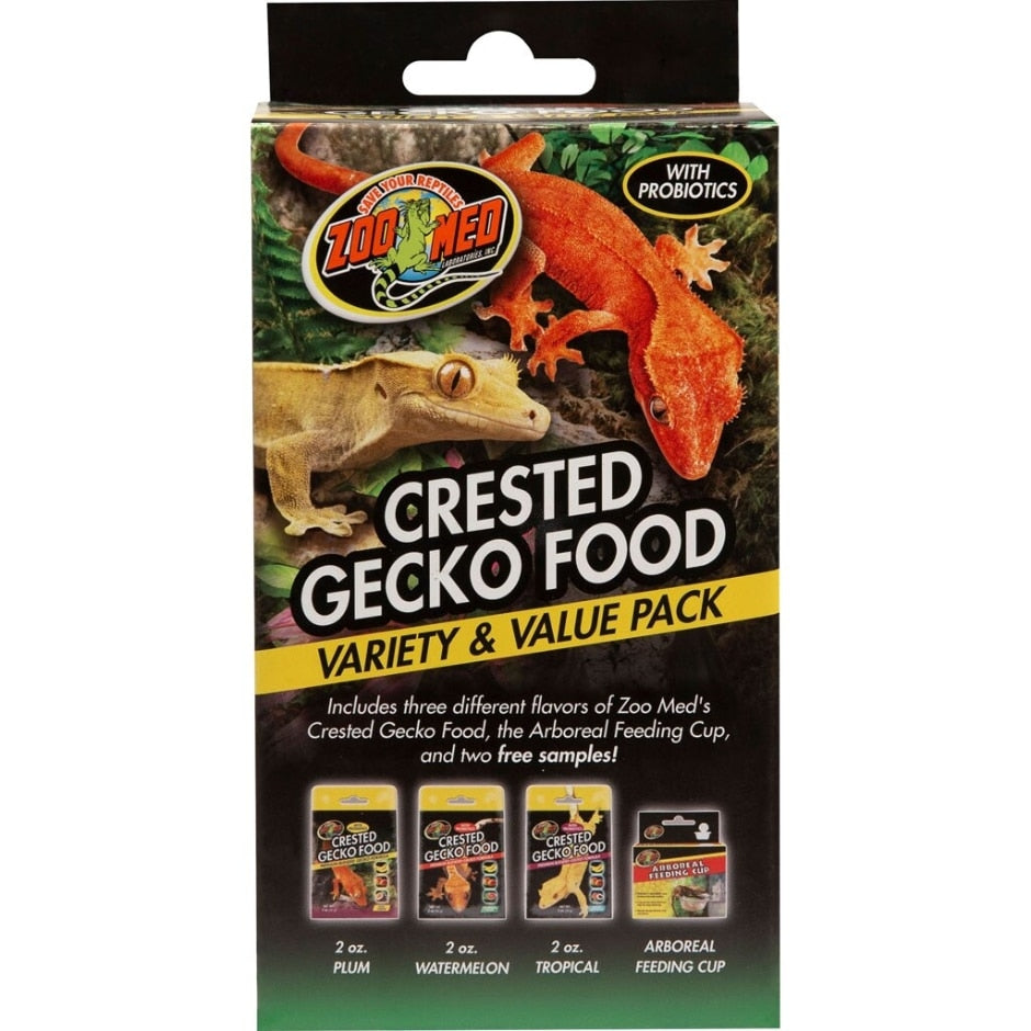 Zoo Med Laboratories Crested Gecko Freeze-Dried Reptile Food - Value Pack - 6 Oz  