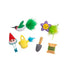 Outward Hound Catstages Garden Fur-Ends Squeak and Crinkle Feather Catnip Cat Toys - 6 Pack