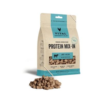 Vital Essential's Grain-Free Protein Mix-in Beef Mini Nibs Freeze-Dried Dog Food Topper - 6 Oz  