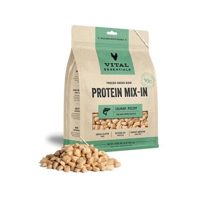 Vital Essential's Grain-Free Protein Mix-in Salmon Mini Nibs Freeze-Dried Dog Food Topper - 18 Oz  