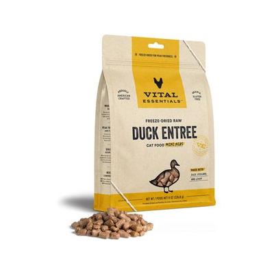 Vital Essential's Grain-Free Duck Entrée Mini Nibs Freeze-Dried Cat Food - 8 Oz  