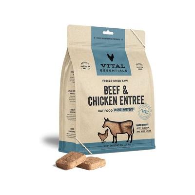 Vital Essential's Grain-Free Beef and Chicken Mini Patties Freeze-Dried Cat Food - 8 Oz  