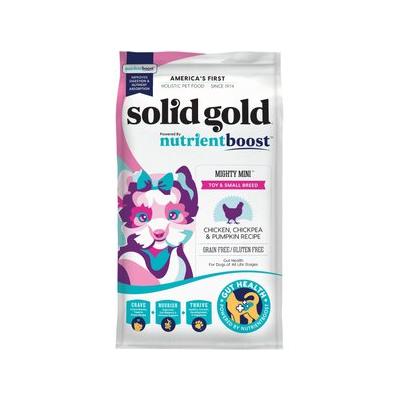 Solid Gold NutrientBoost Gut Health Grain-Free Mighty Mini Chicken Chickpea and Pumpkin Toy-and-Small-Breed Dry Dog Food - 3.75 Lbs Default Title