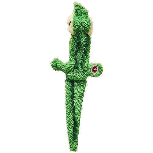 Ethical SPOT Love The Earth Crocodile Stuffing-Free Recycabled Plastic Dog Toy - Medium - 14 Inch