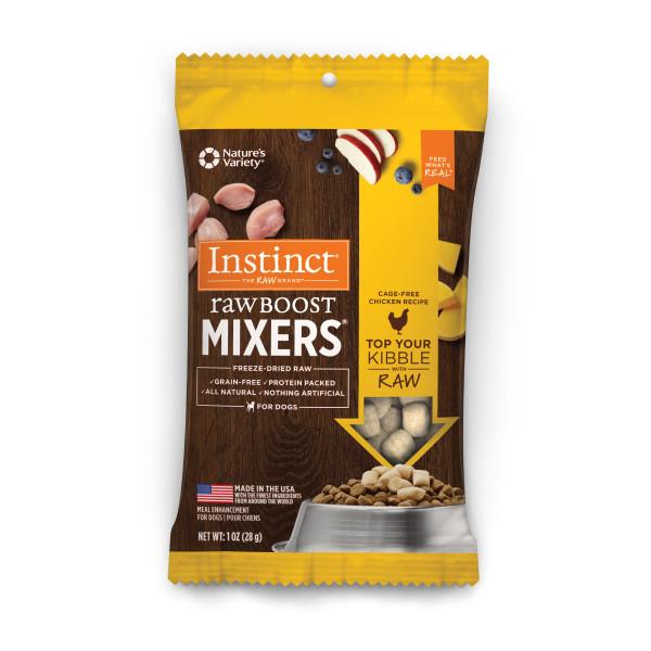 Instinct Raw Boost Mixers Chicken Freeze-Dried Raw Dog Food Topper - 1 Oz - 8 Pack - Case of 4