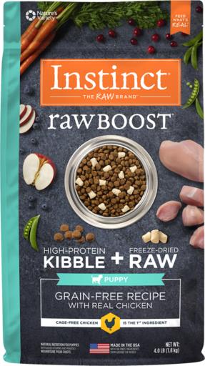 Instinct Nature's Variety Raw Boost Grain-Free Chicken Puppy Formula Dry Dog Food - 4 Lbs  