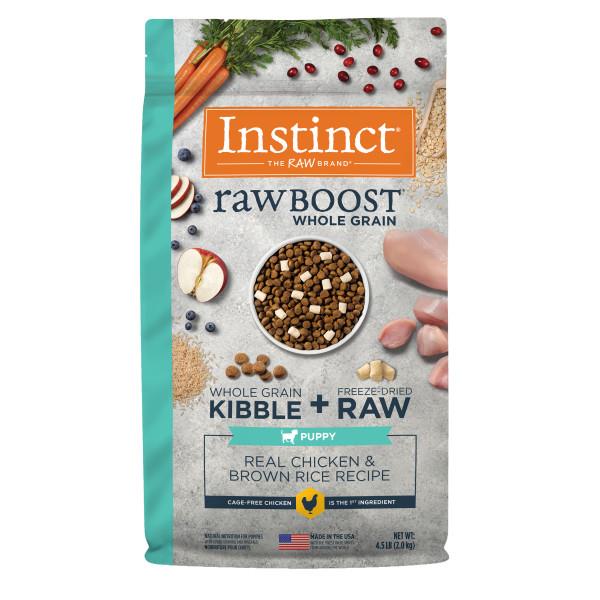 Instinct Raw Boost with Whole Grain Chicken and Brown Rice Puppy Dry Dog Food - 4.5 Lbs  