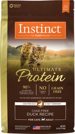 Instinct Ultimate Protein Grain-Free Cage-Free Duck Adult Dry Cat Food - 4 Lbs  