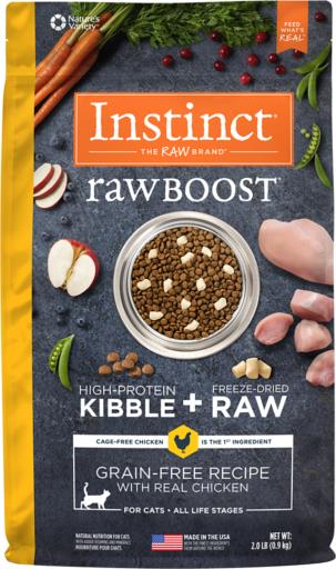 Instinct Grain-Free Chicken Raw Boost Mixers Dry Cat Food - 2 Lbs  