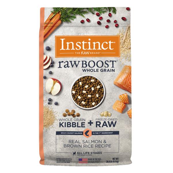 Instinct Raw Boost with Grains Salmon and Brown Rice Dry Dog Food - 20 Lbs  