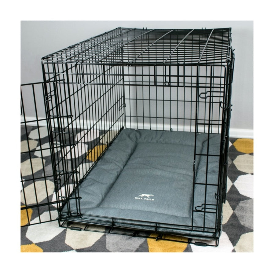 Tall Tails Classic Dog Crate Pad Mat or Pet Bed - Gray