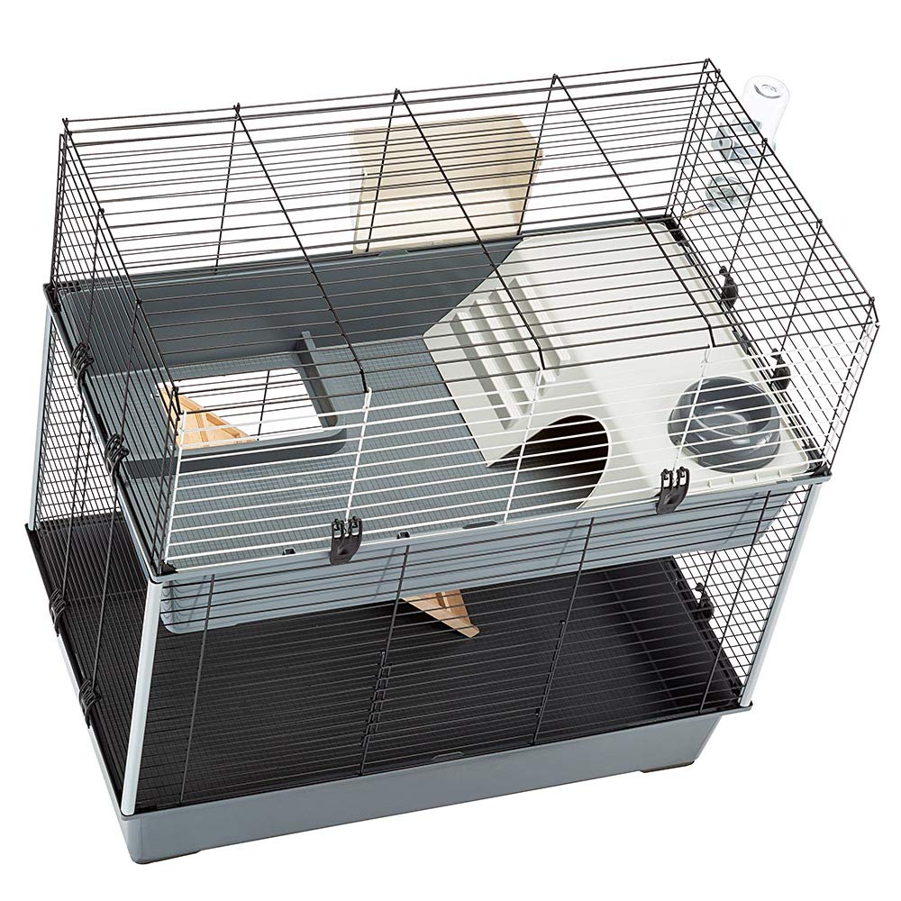 Ferplast Krolik 140 Plus Small Animal Rabbit Cage - L:56" X W:23.6" X H:19.7" Inches  