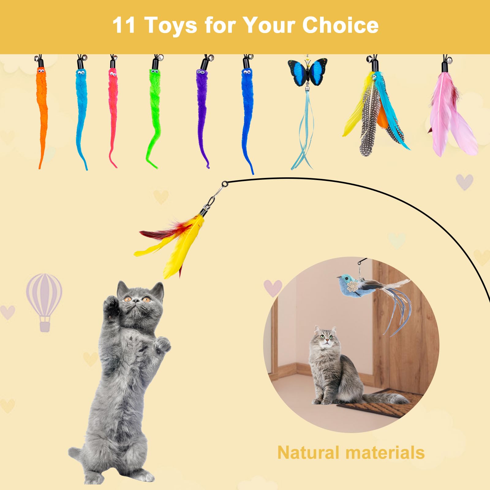 Kong Playground Garden Interactive Teaser Feather Cat Toy  