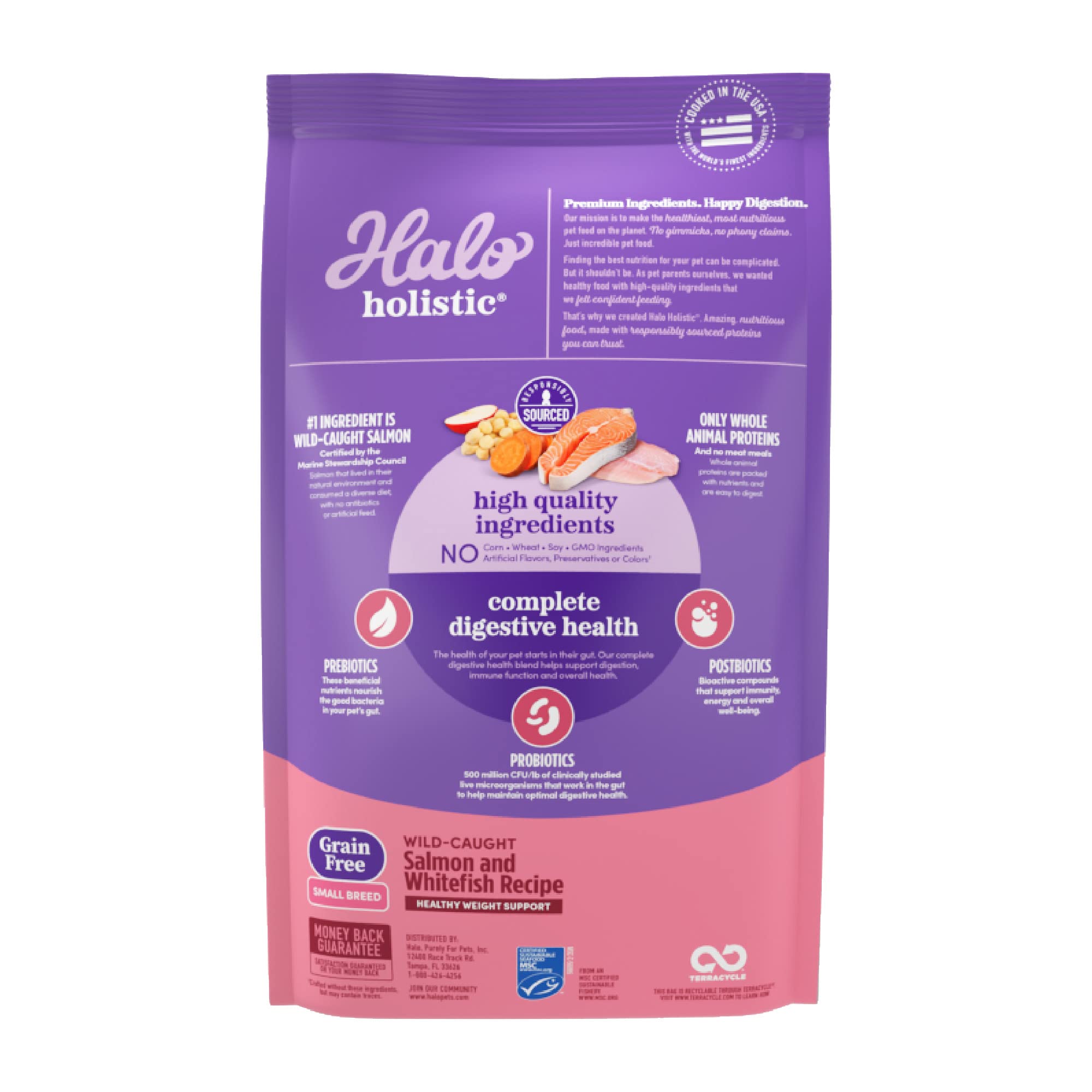 Halo Pets Elevate Grain-Free Salmon Recipe Dry Dog Food - 20 Lbs  