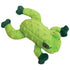 Snugarooz Lilly The Frog Squeak and Plush Dog Toy - Green - 10" Inches  