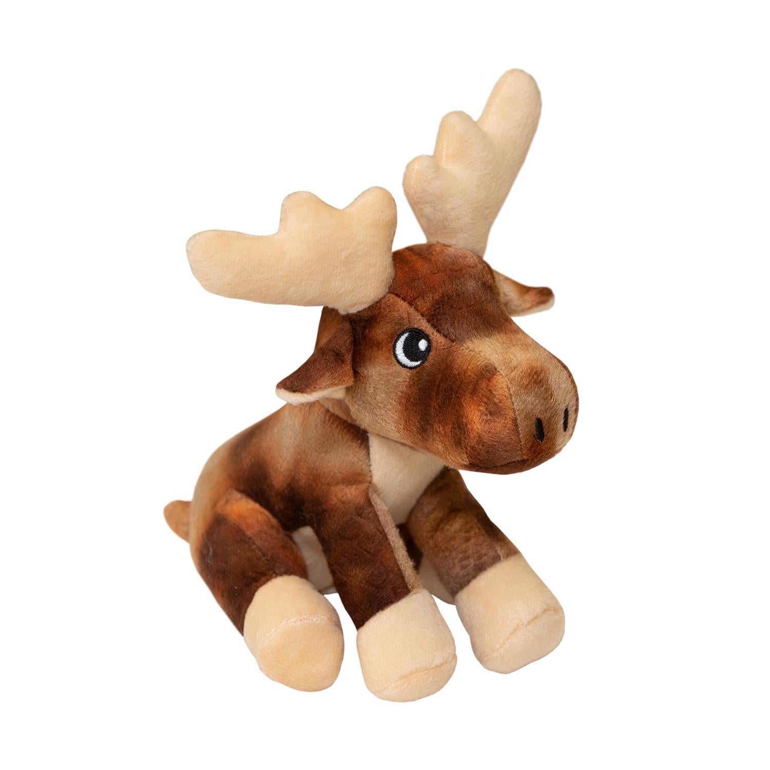 Snugarooz Marty The Moose Squeak and Crinkle Plush Dog Toy - 6" Inches  