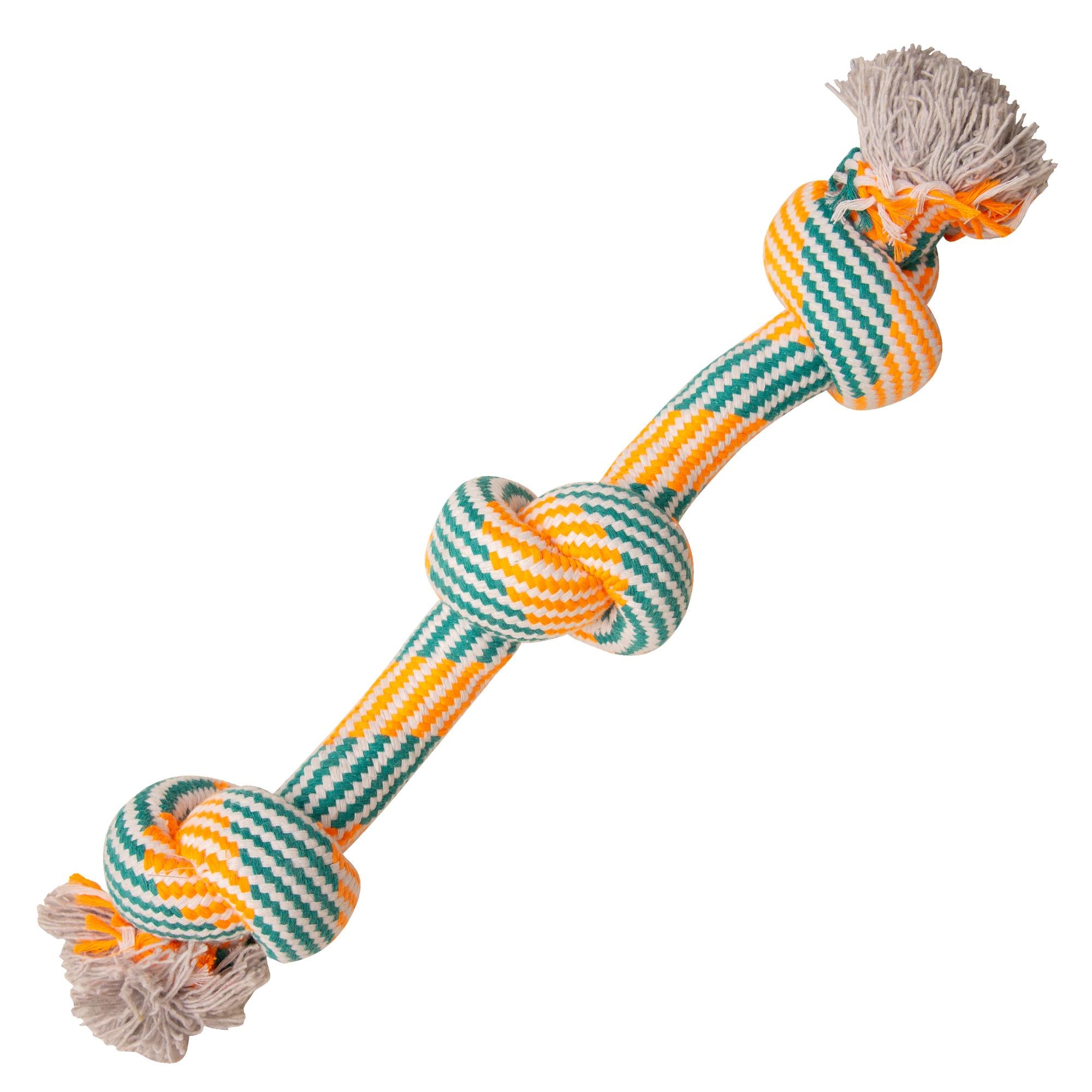 Snugarooz Get N' Knotty Triple Knotted Rope and Tug Dog Toy - 22