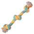 Snugarooz Get N' Knotty Triple Knotted Rope and Tug Dog Toy - 22" Inches  