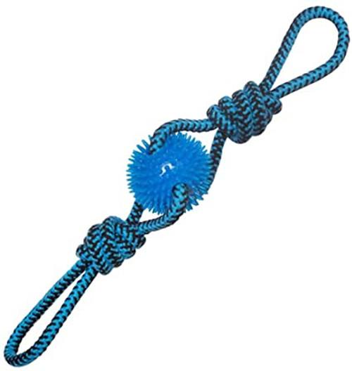 Snugarooz Spikey Baby Spikey Ball with Rope and Tug Dog Toy - 19