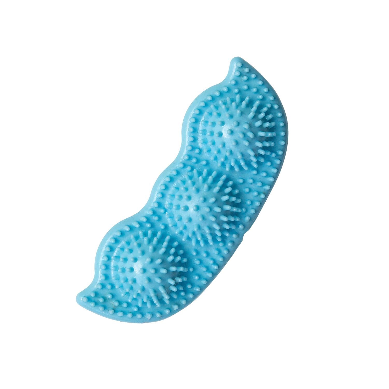 Snugarooz Pea Pods Dental Textured TPR Rubber Puppy Dog Toy - Blue - 5