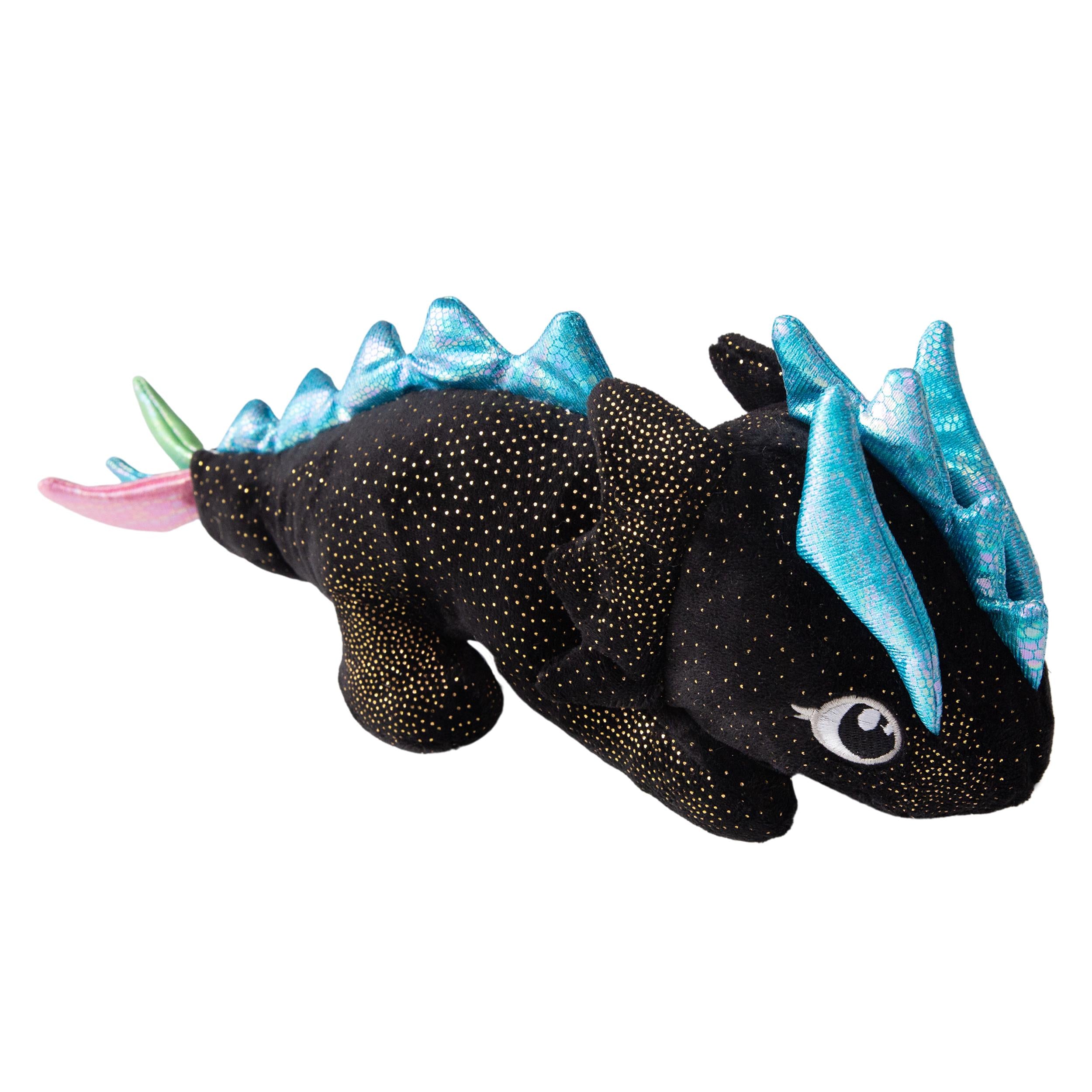 Snugarooz Fire The Dragon Squeak and Crinkle Plush Dog Toy  