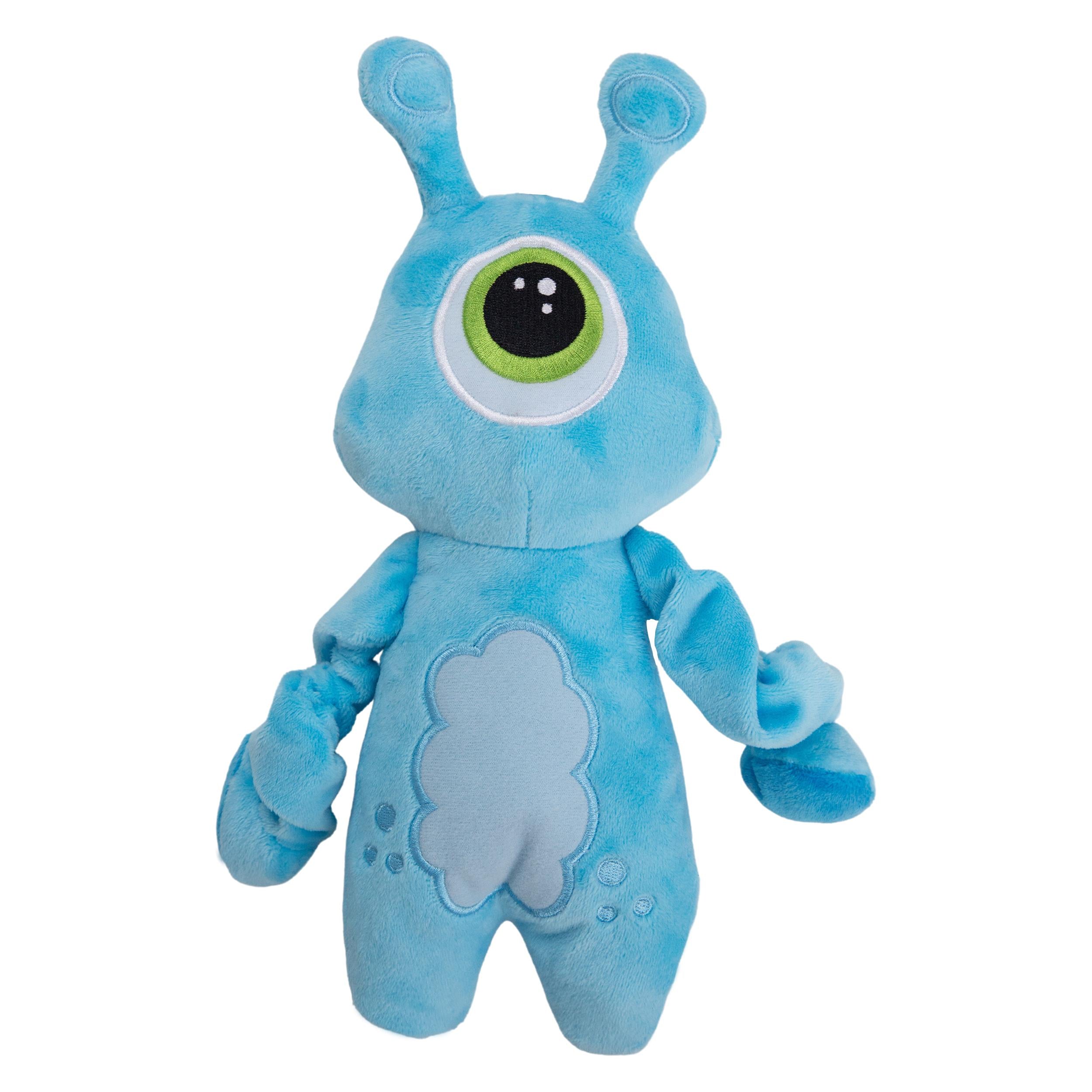 Snugarooz Luna The Alien Squeak and Crinkle Plush Dog Toy  