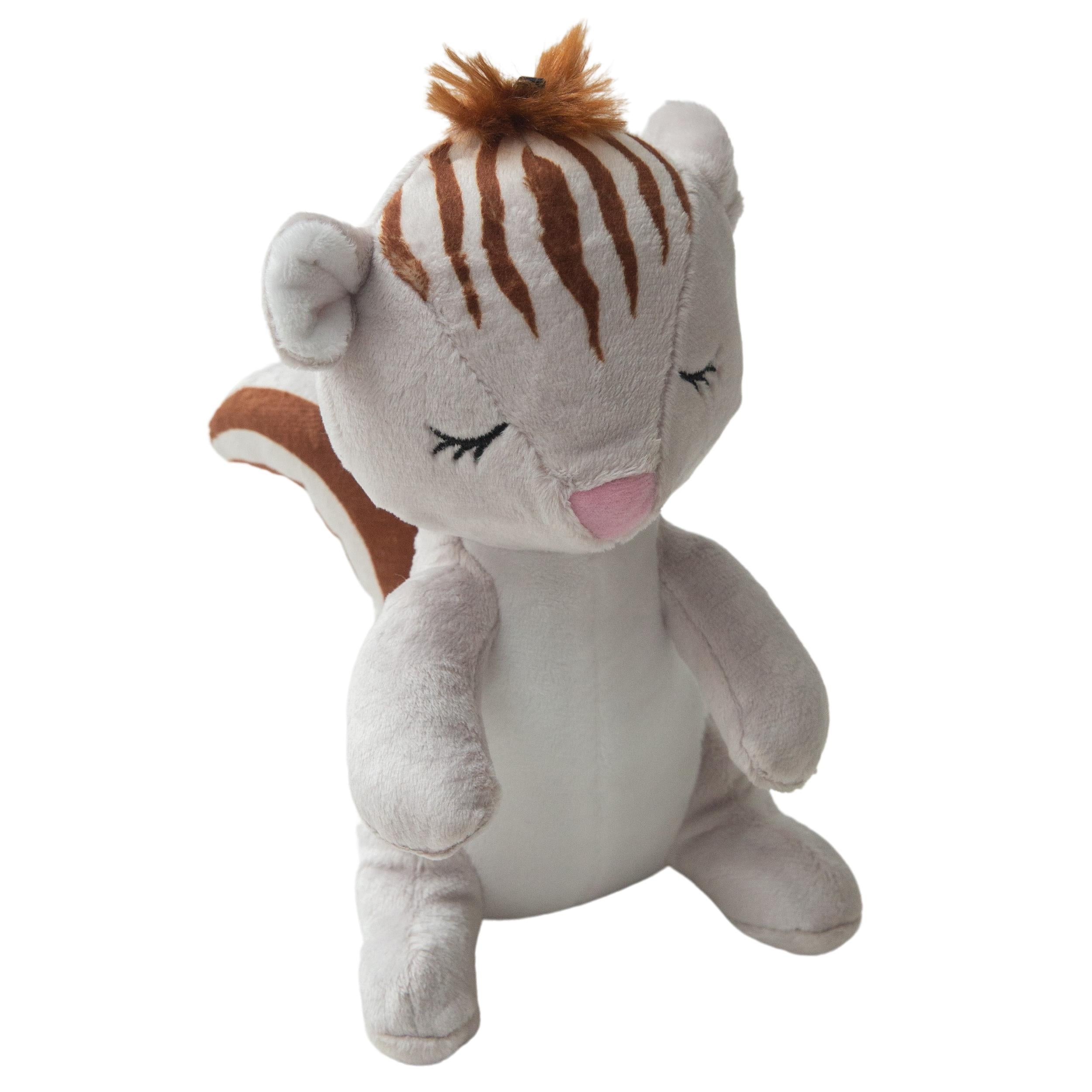 Snugarooz Shea The Squirrel Squeak and Crinkle Plush Dog Toy  