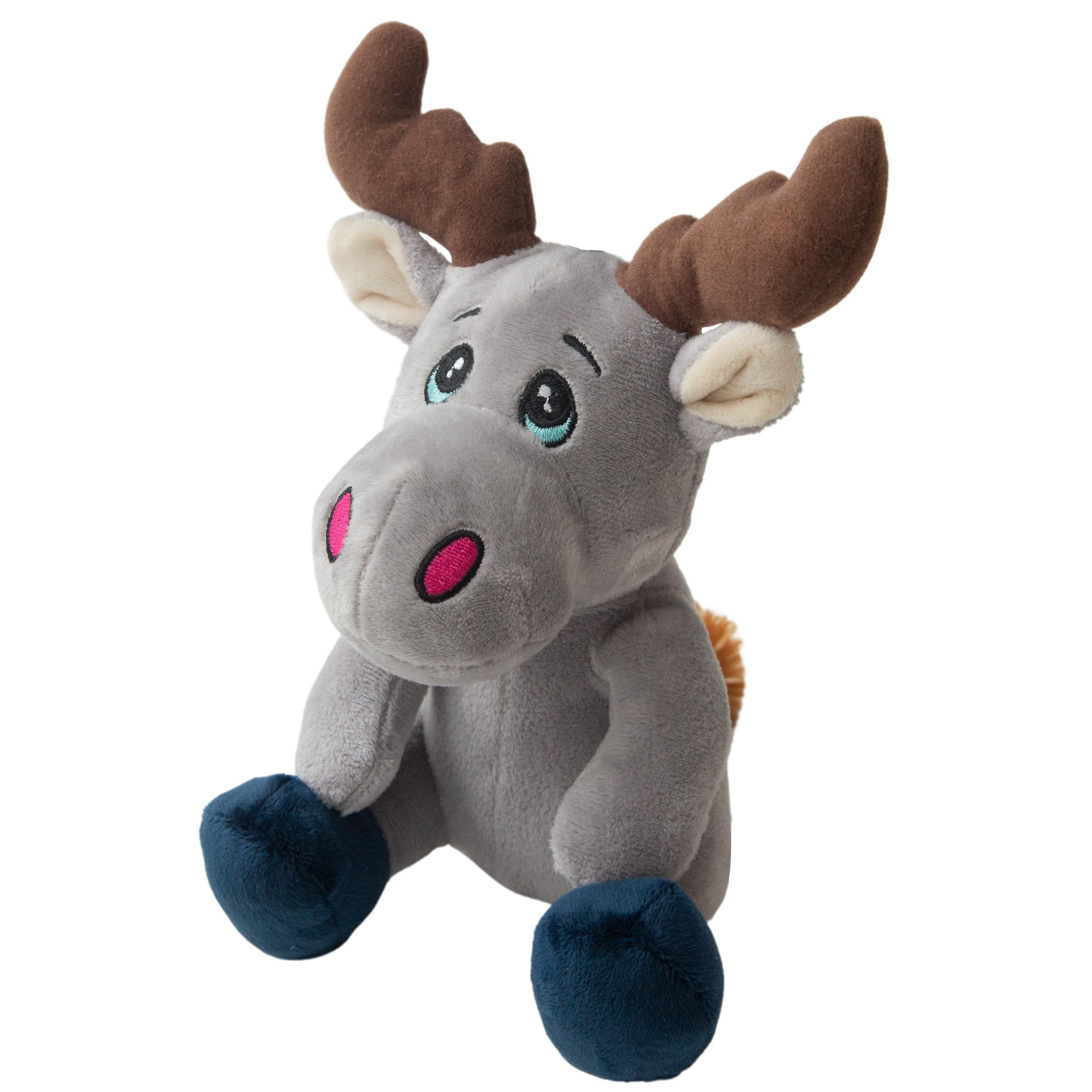 Snugarooz Mabel The Moose Squeak and Crinkle Plush Dog Toy  