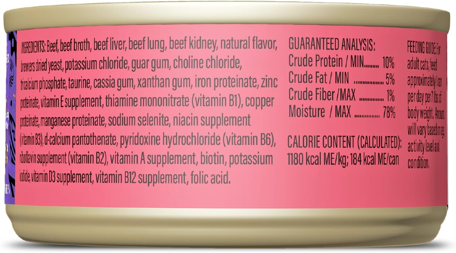 Tiki Cat After Dark Soft Pate Grain-Free Beef and Beef Liver Adult Canned Cat Food - 5.5 Oz - Case of 8