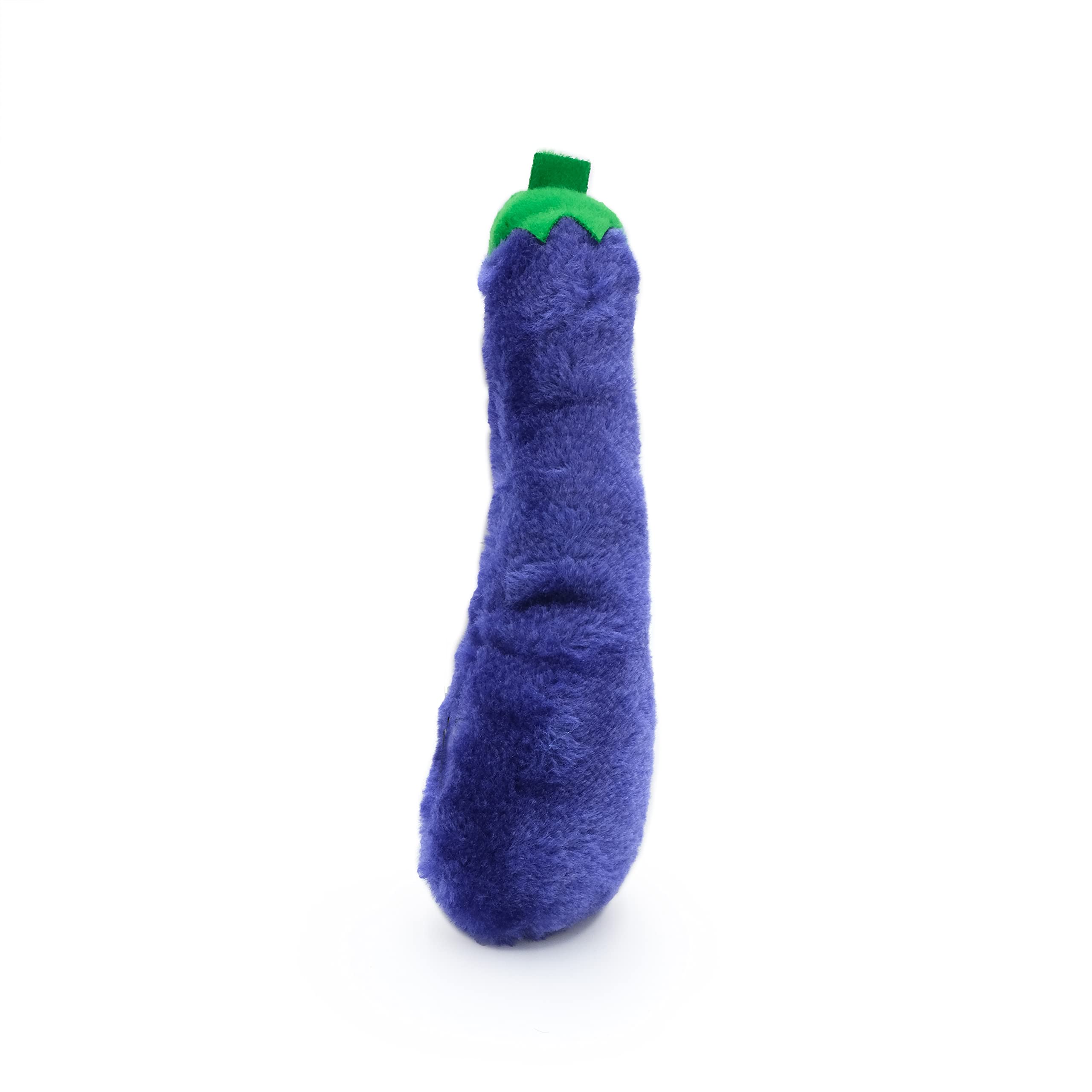 Zippy Paws Kickerz Eggplant Plush Catnip Cat Toy - Small  