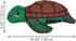 Kong Maxx Turtle Ballistic Puncture-Proof Dual-Layered Squeak and Nylon Plush Dog Toy - Medium