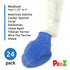 Pawz Waterproof Disposable and Reusable Rubberized Dog Boots - Blue - Medium - 12 Pack  