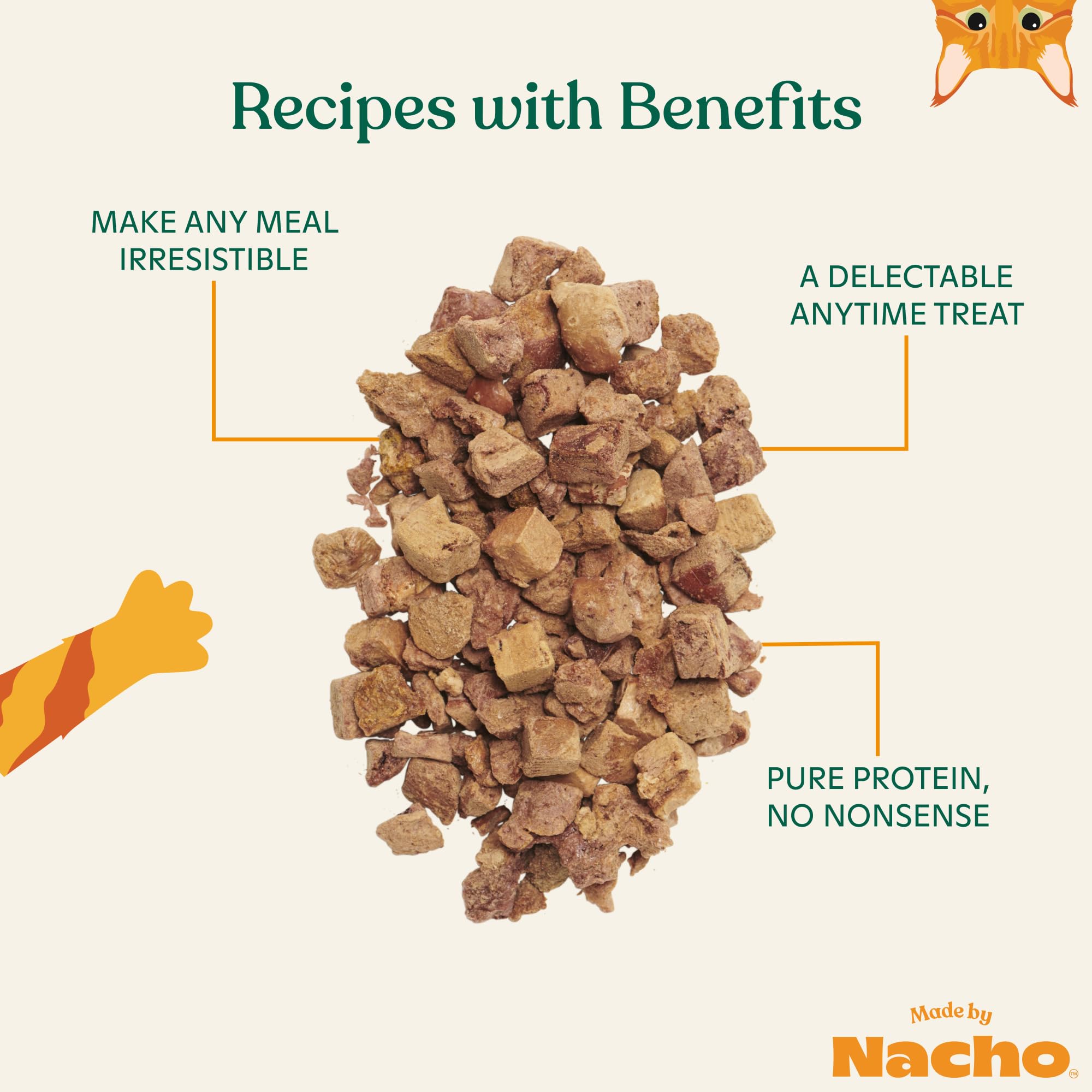 Made by Nacho Freeze-Dried Duck and Liver Cat Treats - .9 Oz  