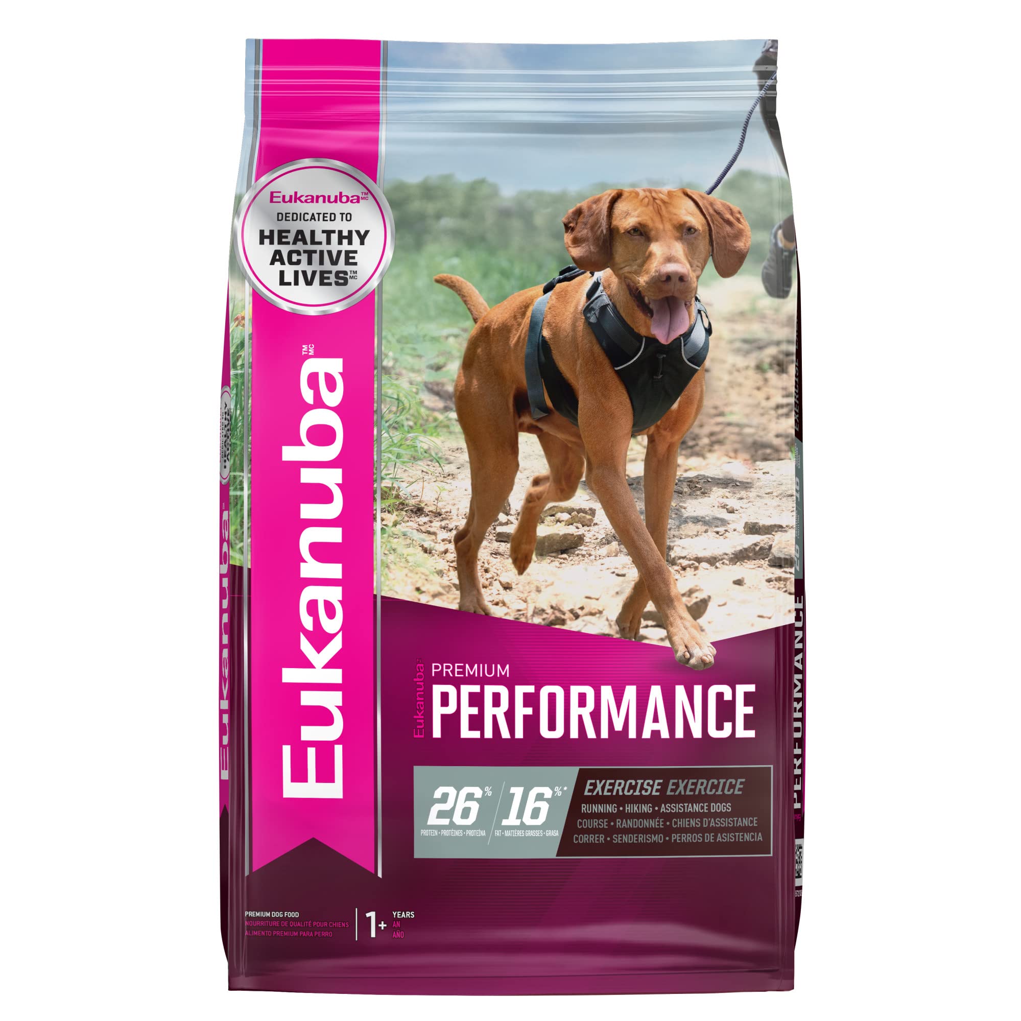 Eukanuba Premium Performance 26/16 Exercise Dry Dog Food - 14 Lbs  