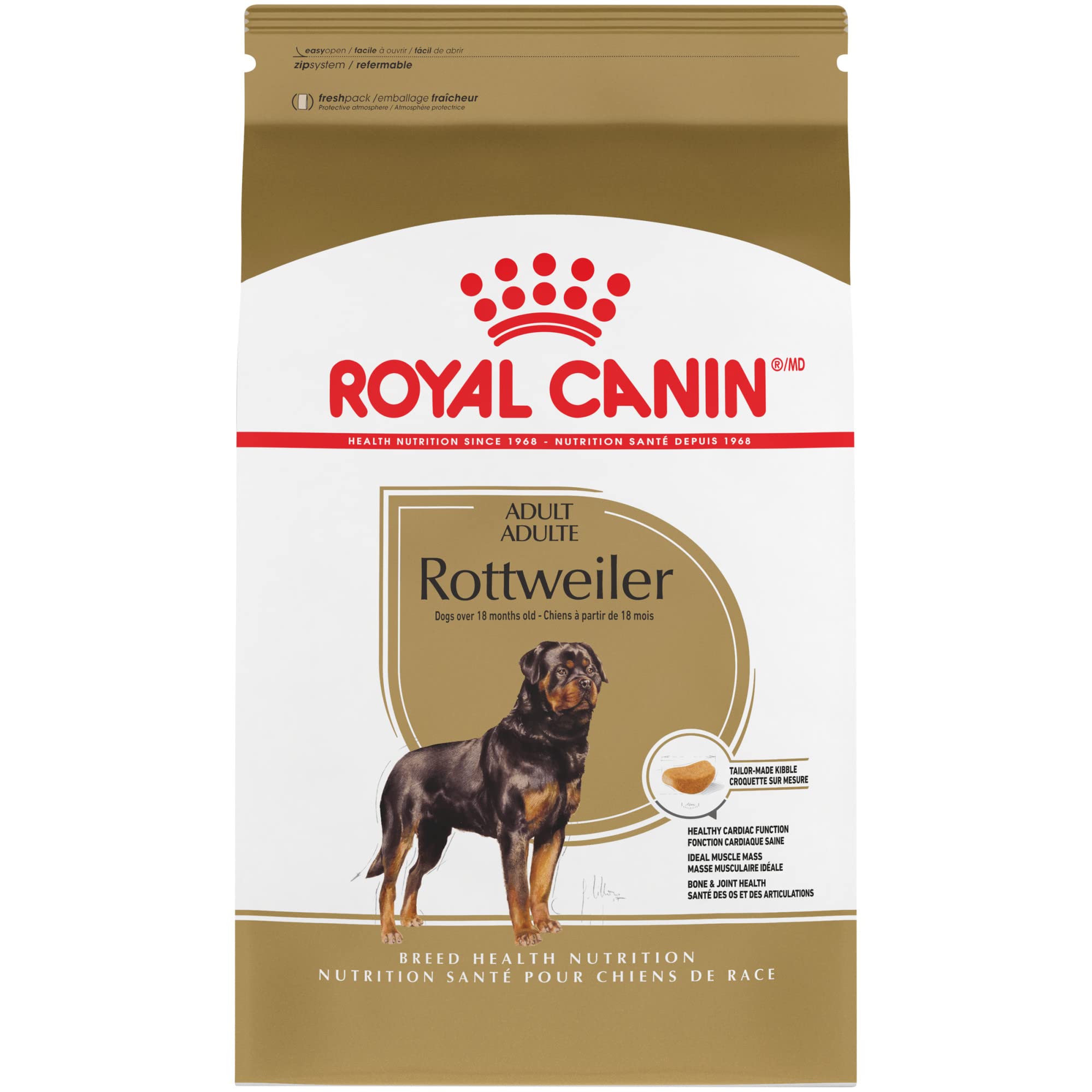 Royal Canin Breed Health Nutrition Rottweiler Formula Adult Dry Dog Food - 30 Lbs  