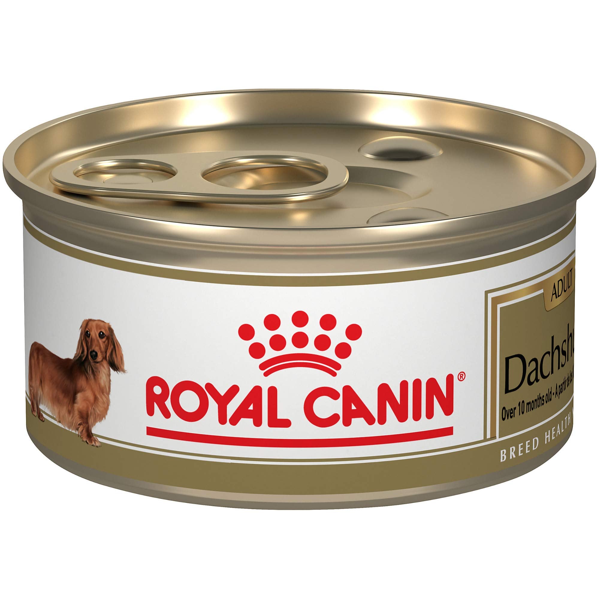 Royal Canin Breed Health Nutrition Loaf in Sauce Dachshund Formula Canned Dog Food - 3 Oz - Case of 4 - 12 Pack  