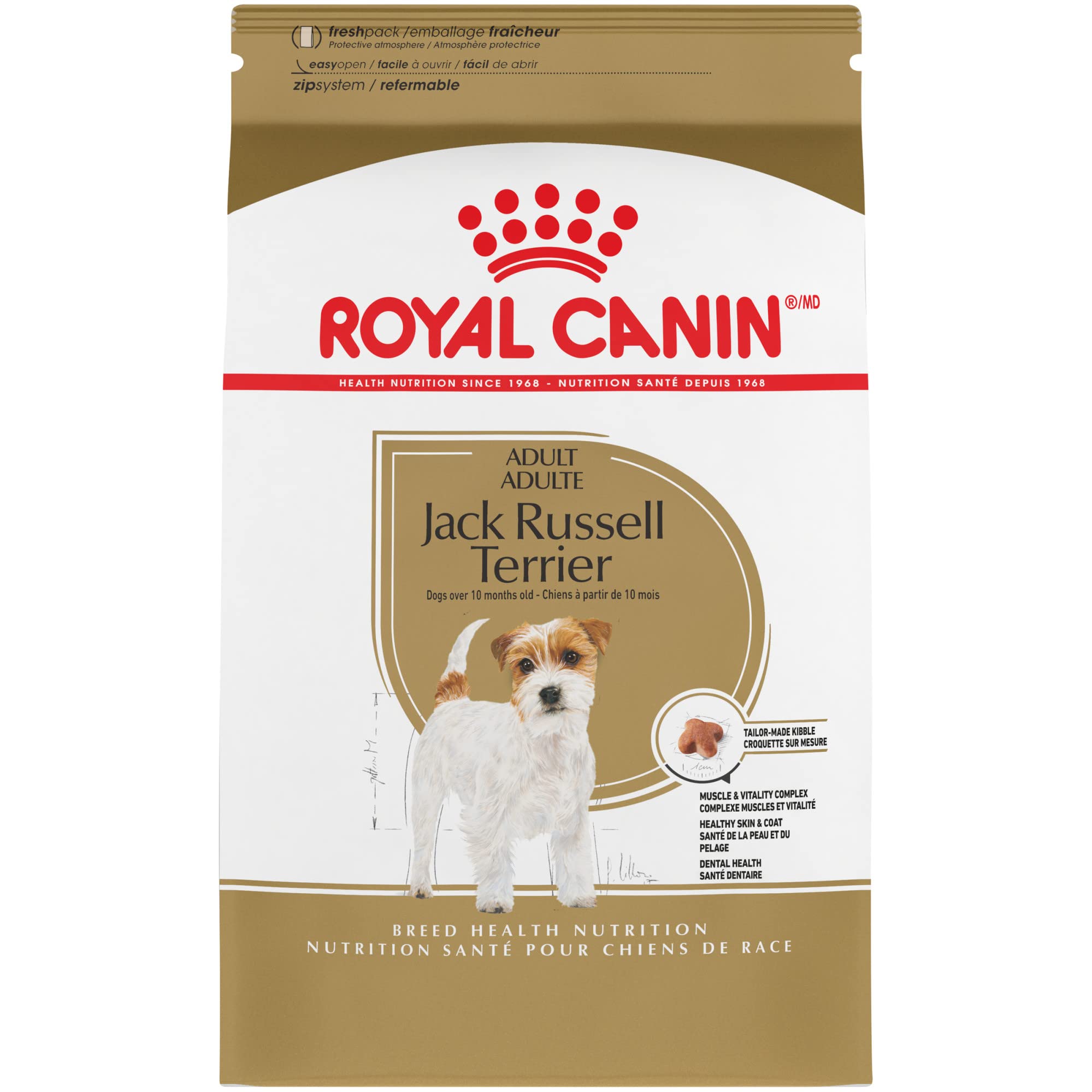 Royal Canin Breed Health Nutrition Jack Russell Terrier Formula Adult Dry Dog Food - 10 Lbs  