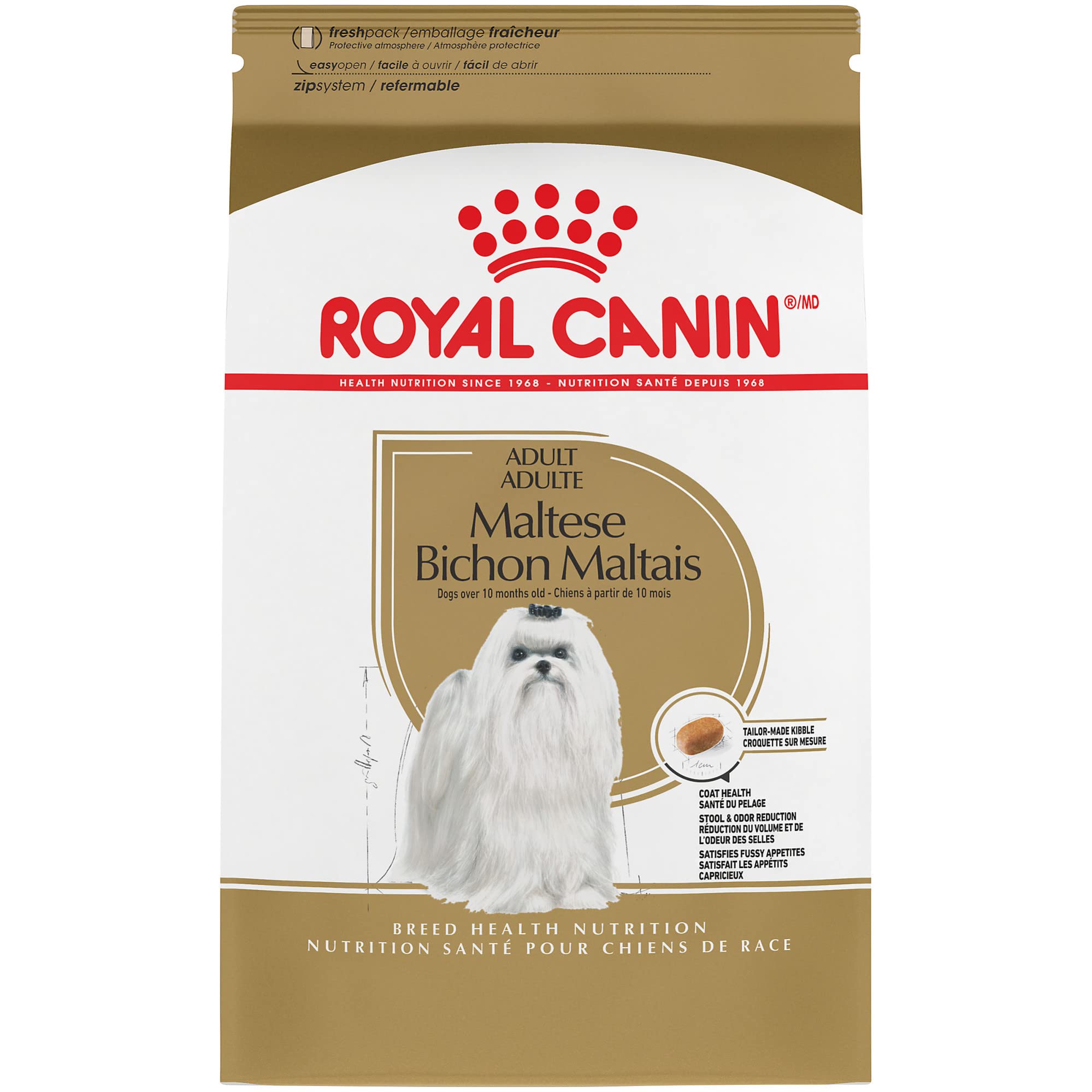 Royal Canin Breed Health Nutrition Maltese Formula Adult Dry Dog Food - 2.5 Lbs  