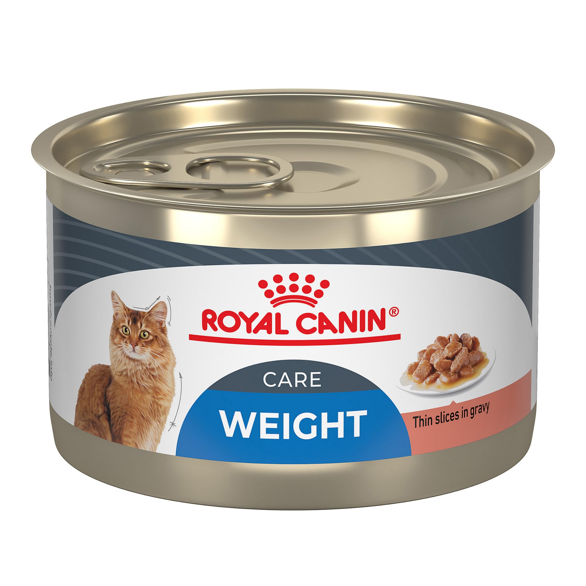 Royal Canin Feline Health Nutrition Weight Care Thin Slices in Gravy Canned Cat Food - 3 Oz - Case of 12 - 4 Pack  