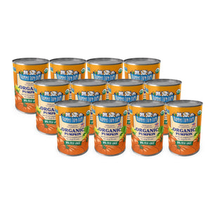 Nummy Tum Tum Organic Pumpkin Puree Canned Cat and Dog Food - 15 Oz - Case of 12