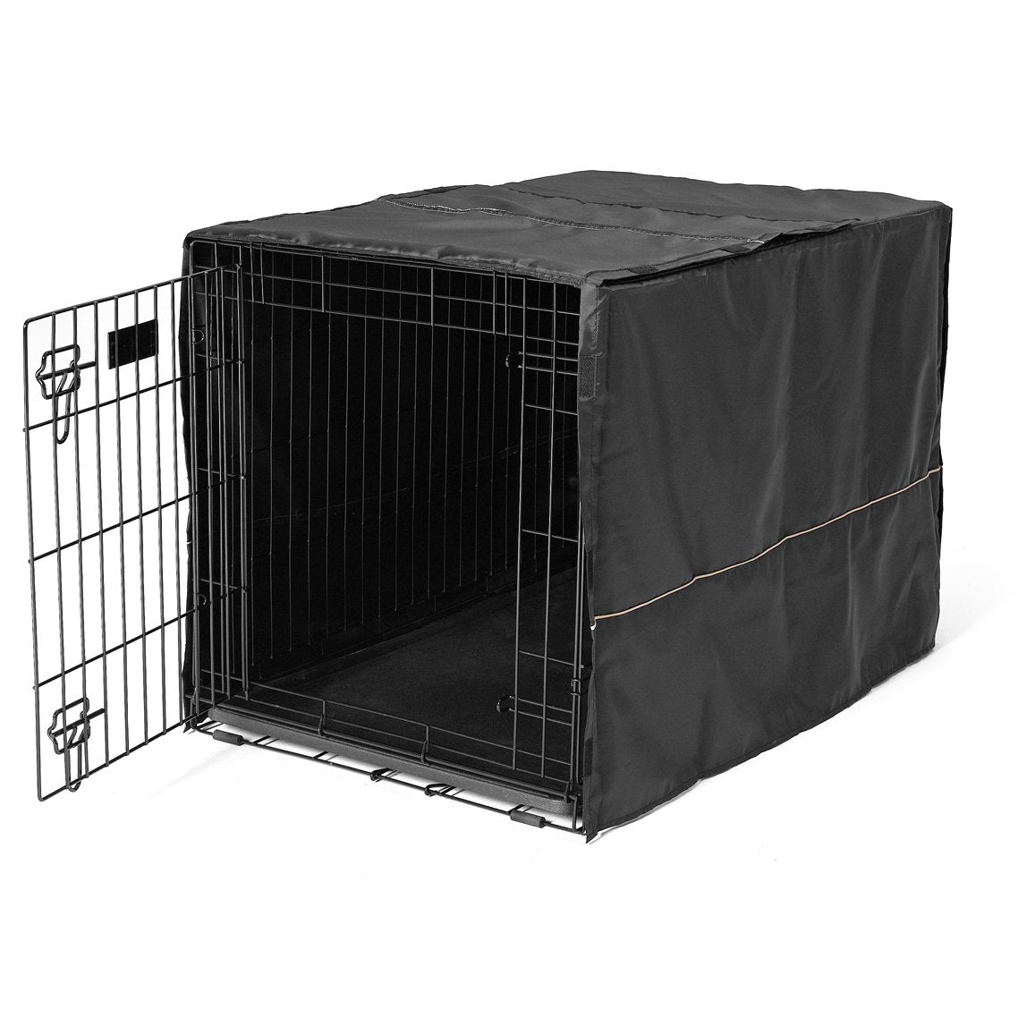 Midwest Quite Time Polyester Dog Crate Cover - Black - 36" X 23.5" X 24" Inches  