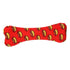 Mighty Bone Fleece No-Stuffing Squeak and Plush Dog Toy - Red  