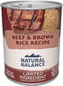 Natural Balance Limited Ingredient Diet Beef and Brown Rice Adult Canned Dog Food - 13 Oz - Case of 12 Default Title