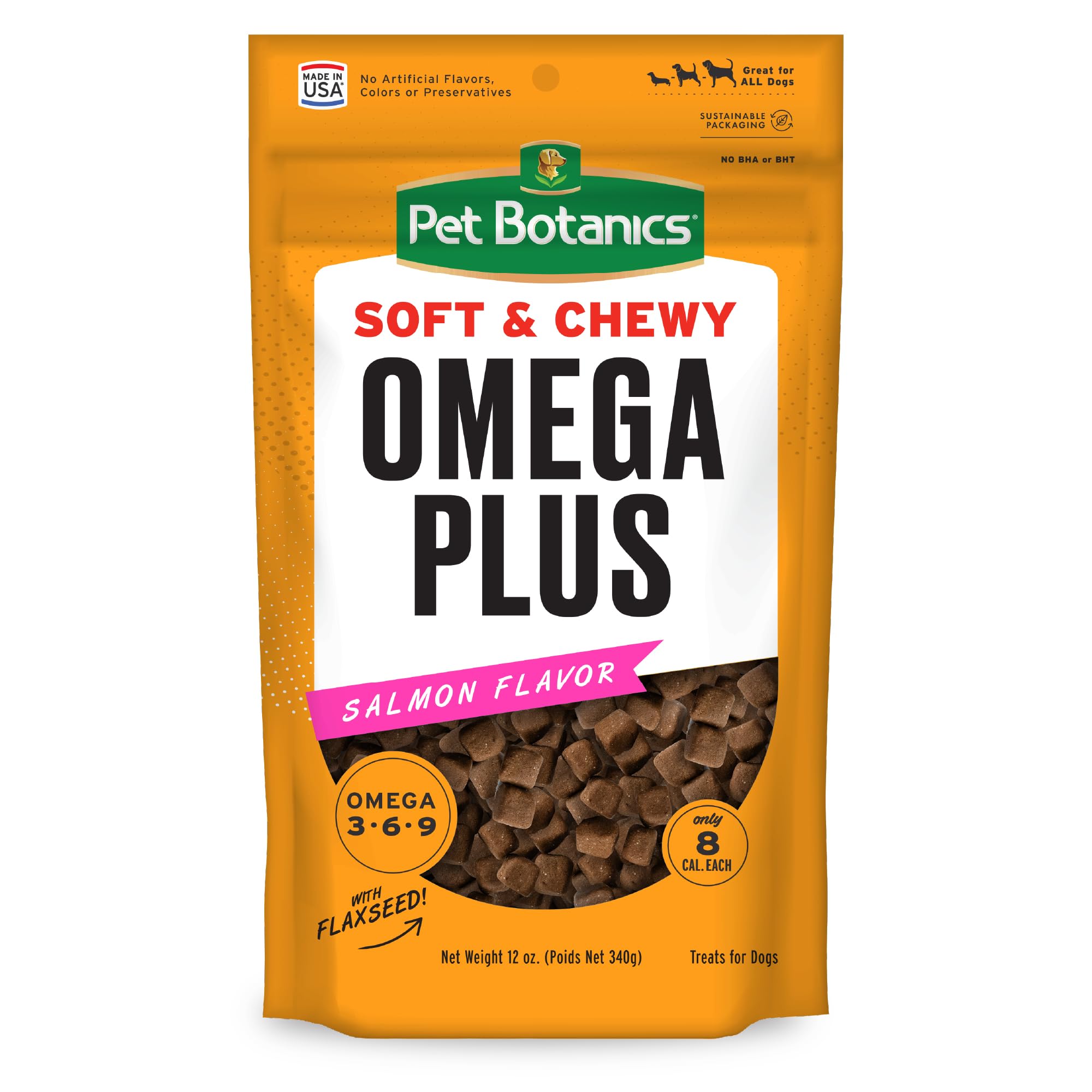 Pet Botanics Training Rewards Grain-Free Omega Salmon Soft and Chewy Dog Treats - 12 Oz  