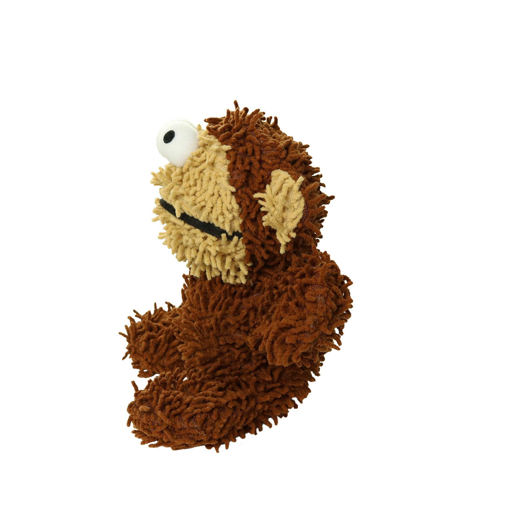 Mighty Junior Monkey Microfiber Ball Floating Squeak and Plush Dog Toy - Small  